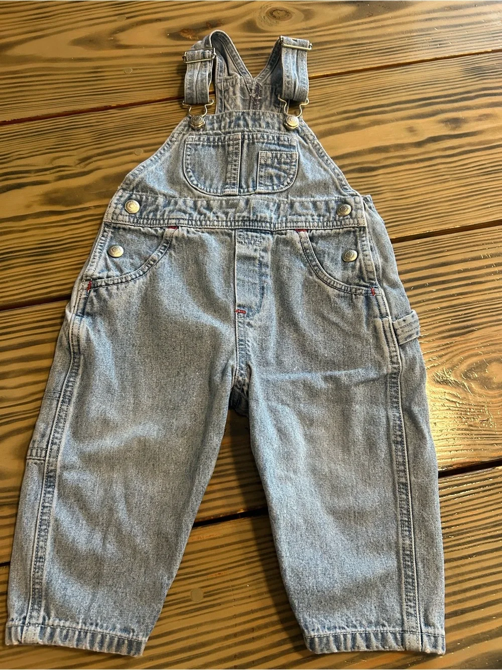 GAP Light Blue Denim Kids Overalls with Adjustable Straps